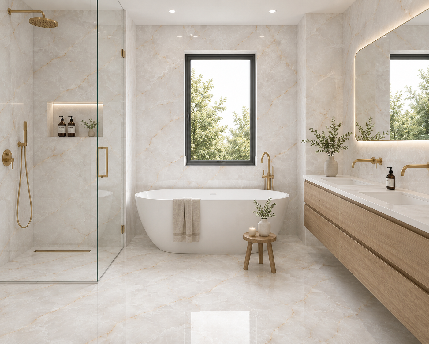 Zahara Onyx 24" x 48" Polished Porcelain Tile