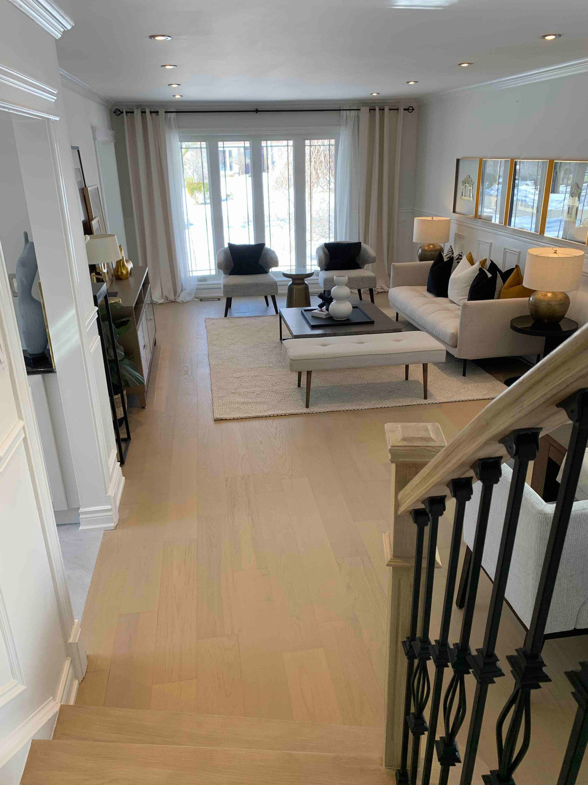 Woden Blizzard — Vermont Collection Engineered Hardwood Flooring — room scene