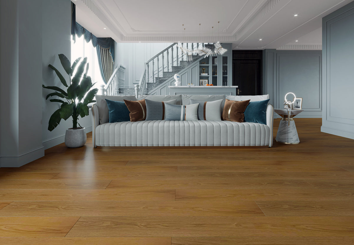 Woden Natural — Grand Chateau Collection Engineered Hardwood Flooring — room scene