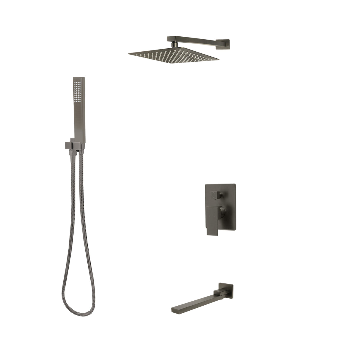 Kodaen 10-Inch Madison Pressure-Balanced Shower System with Hand Shower & Tub Spout