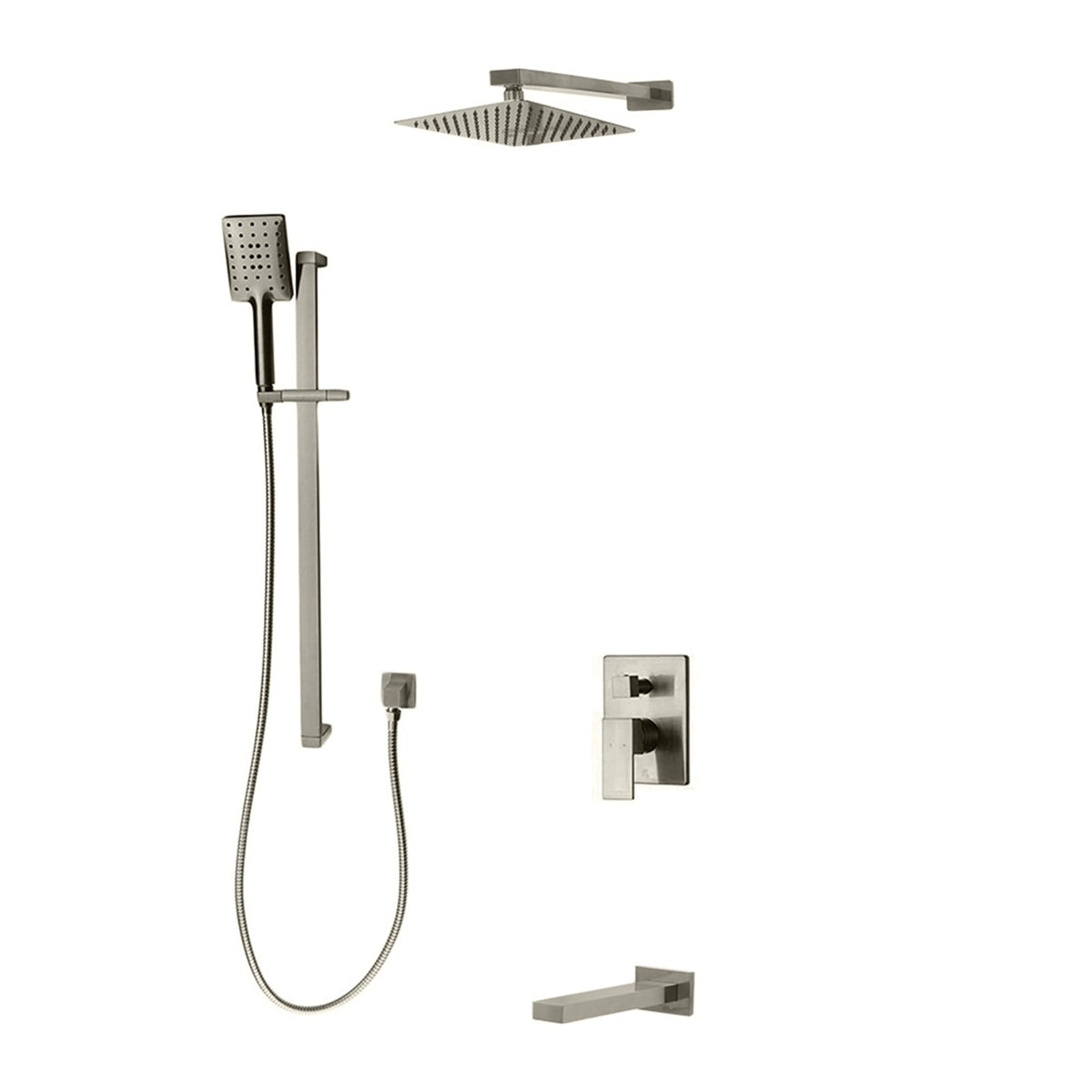 Kodaen 10-Inch Madison Pressure-Balanced Shower System with Sliding Hand Shower & Tub Spout