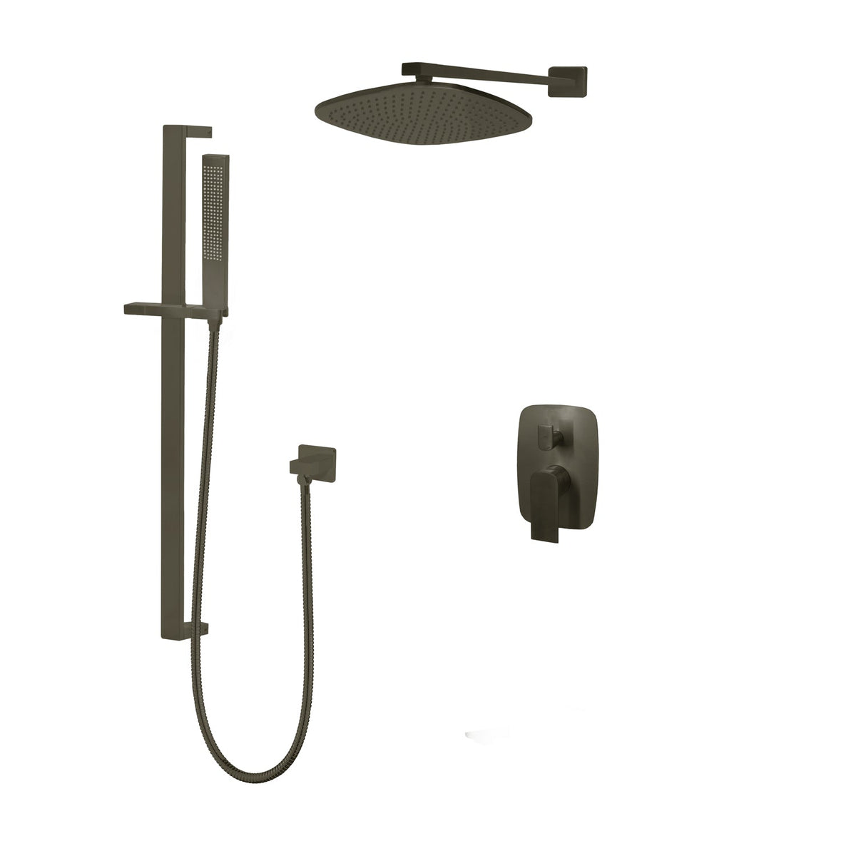 Kodaen 12-Inch TIMELYSS Pressure-Balanced Shower System with Sliding Hand Shower