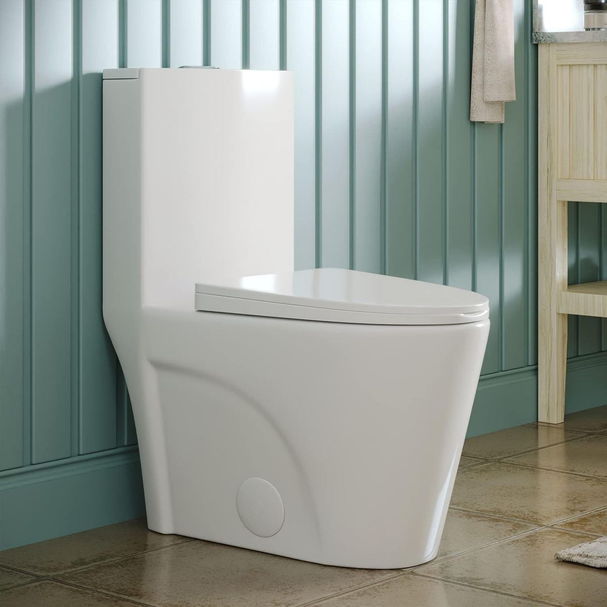 Kodaen Compact Elongated One-Piece Toilet