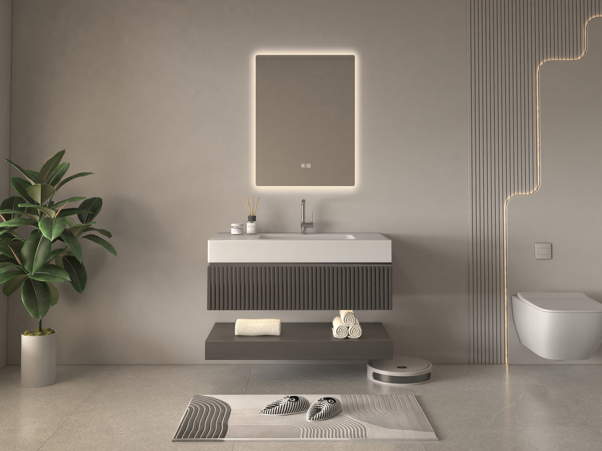 Kodaen 24 x 32 in Seamlyss LED Bathroom Mirror