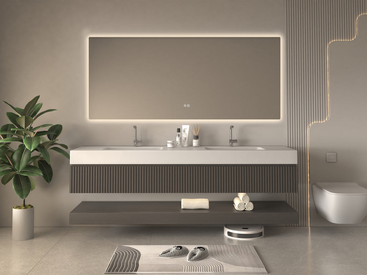 Kodaen 69 x 32 in Seamlyss LED Bathroom Mirror