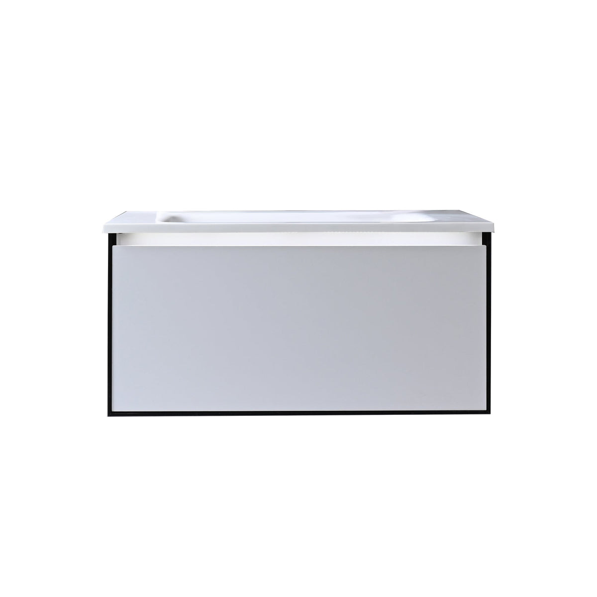 Kodaen Neo 36-Inch Wall-Mount Bathroom Vanity with Sink — Grey