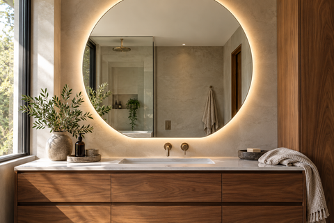Contemporary bathroom mirrors