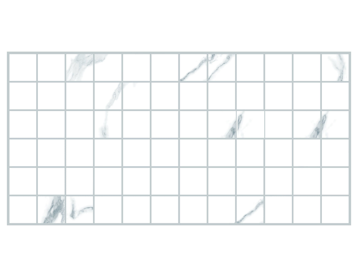 Statuario Square 2" x 2" Matte Porcelain Tile