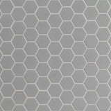 Hexagon 1" Grey Matte Porcelain Tile