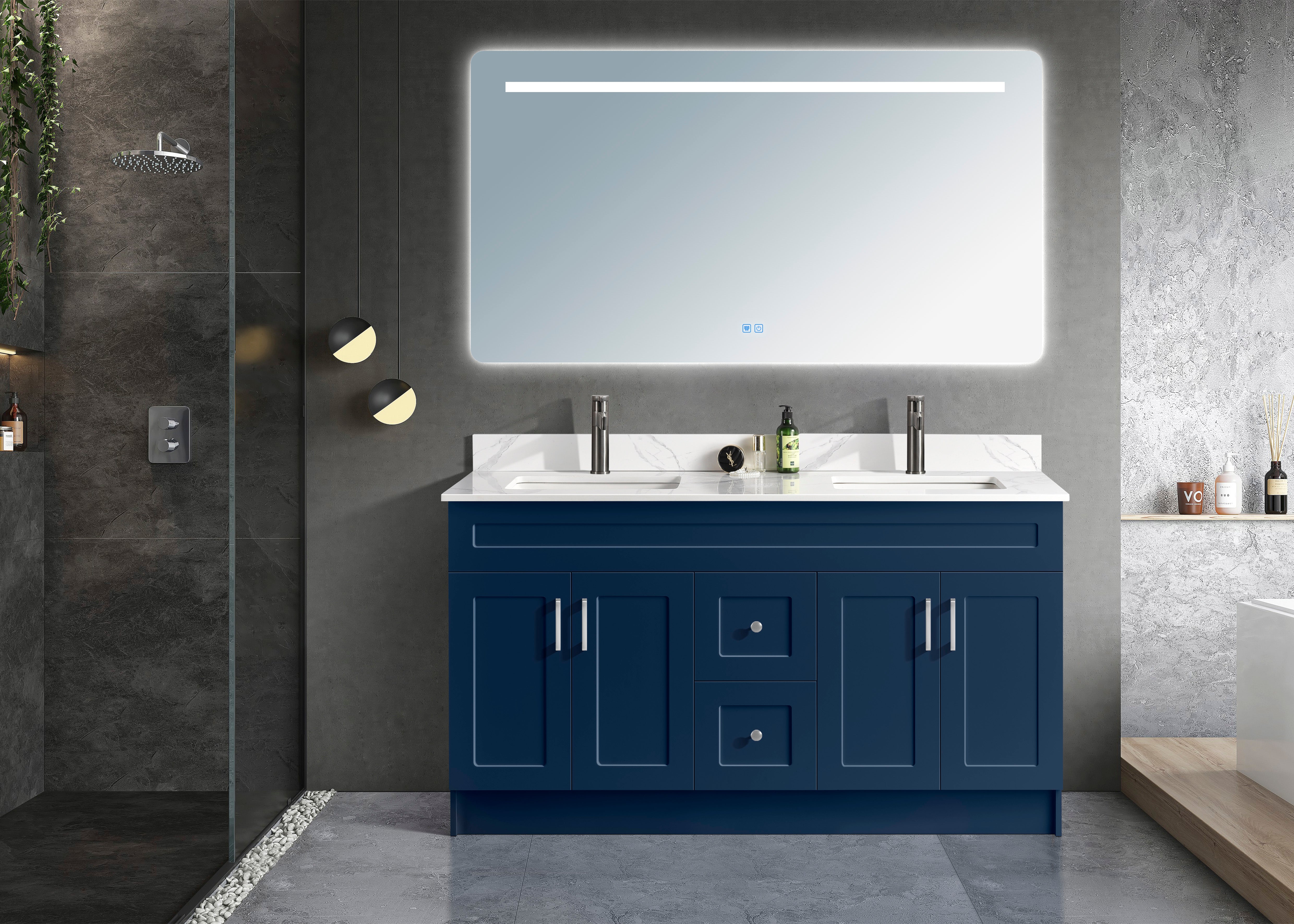 Classic Series 60” Double Freestanding Bathroom Vanity
