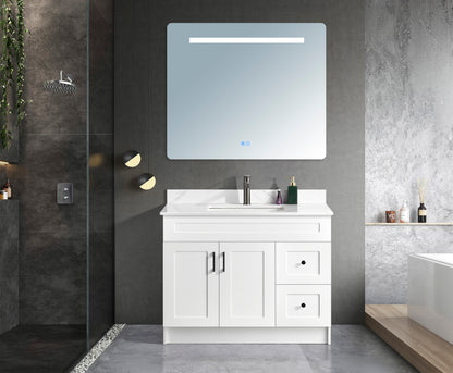 Classic Series 42” with Right Side Drawers Freestanding Bathroom Vanity