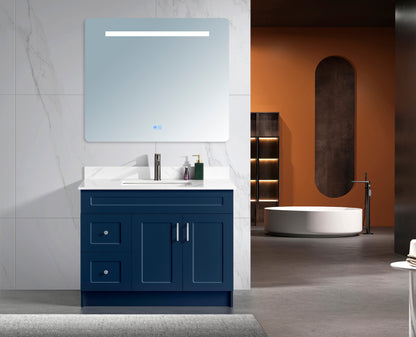 Classic Series 42” with Left Side Drawers Freestanding Bathroom Vanity