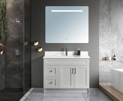 Classic Series 42” with Left Side Drawers Freestanding Bathroom Vanity