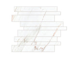 Linear Strip Glossy Porcelain Tile - Mellow Gold Linear Strip