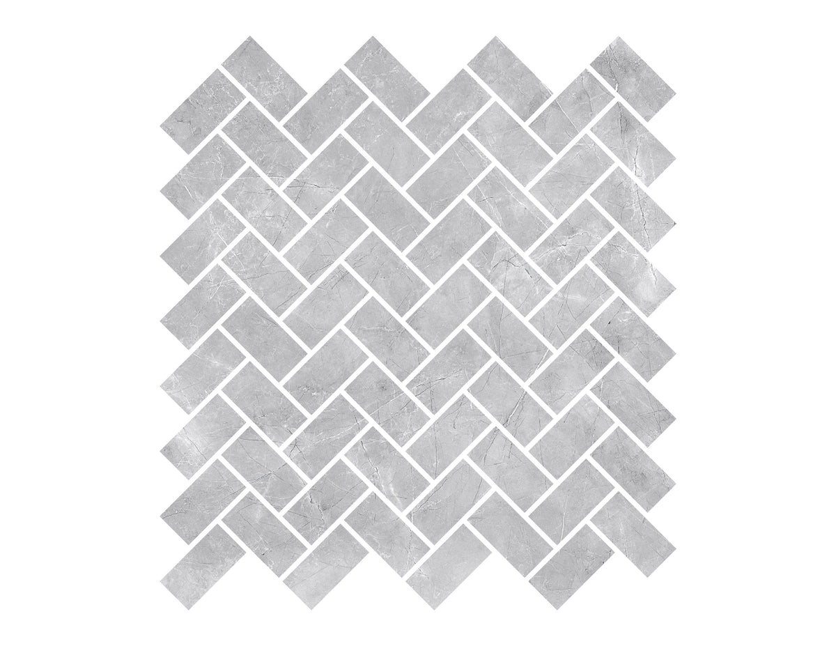 Pulpis Rectangle 1" x 2" Matte Porcelain Tile - Grey 1" x 2"