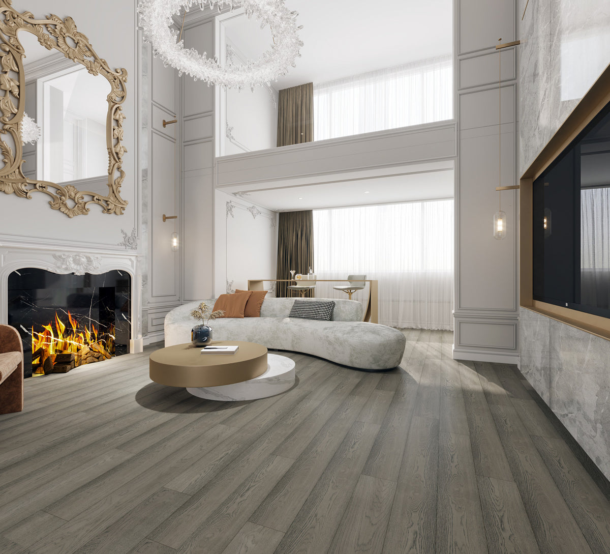 Woden Rocky — Grand Chateau Collection Engineered Hardwood Flooring — room scene