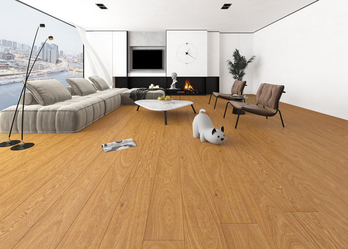 Woden Snowhaze AB — Lumine Collection Engineered Hardwood Flooring — room scene