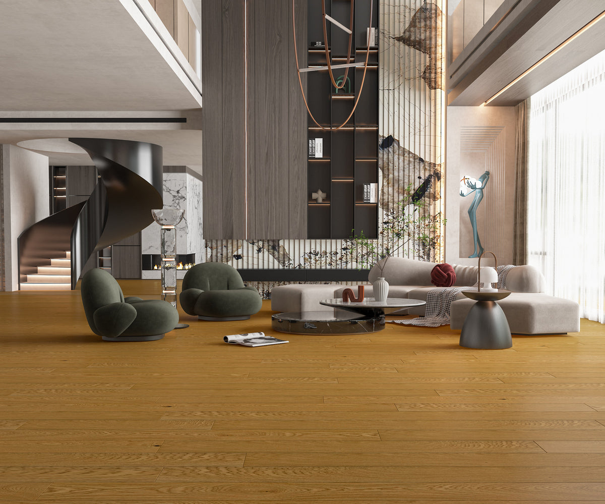 Woden Creamwood — Lumine Collection Engineered Hardwood Flooring — room scene