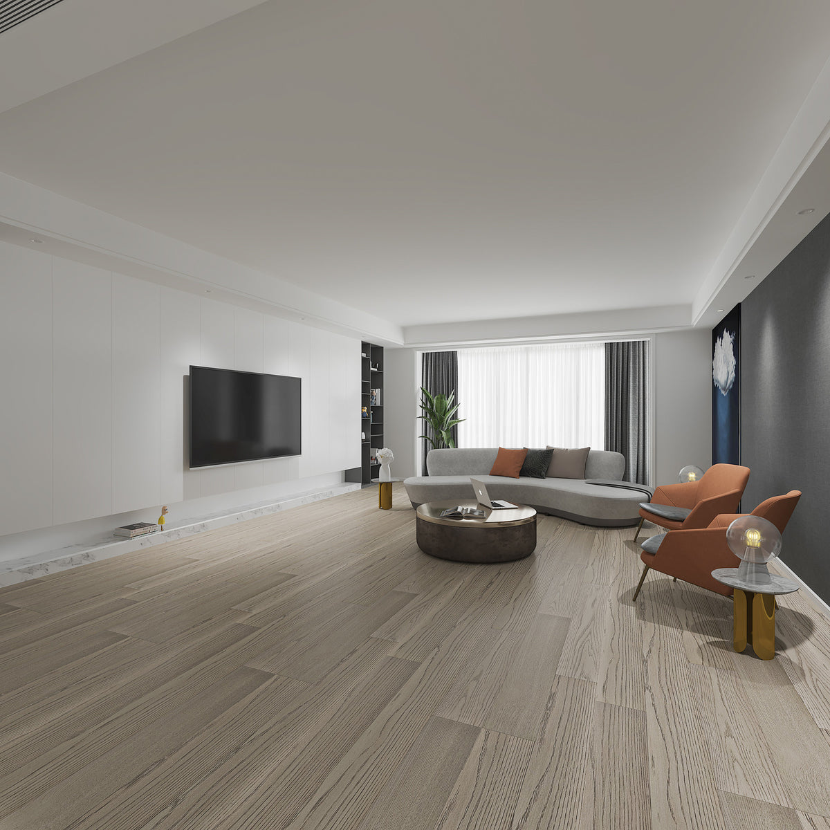 Woden Timberwolf — Elite Collection Engineered Hardwood Flooring — room scene
