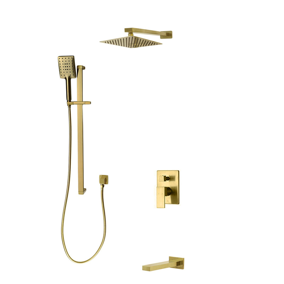 Kodaen 10-Inch Madison Pressure-Balanced Shower System with Sliding Hand Shower & Tub Spout