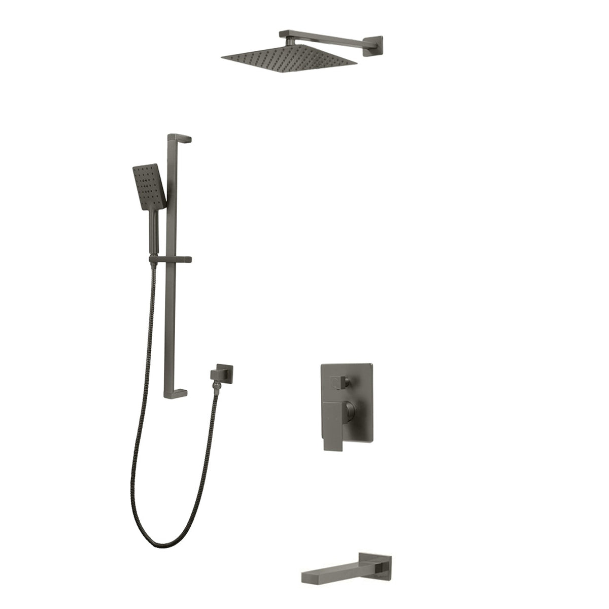 Kodaen 10-Inch Madison Pressure-Balanced Shower System with Sliding Hand Shower & Tub Spout