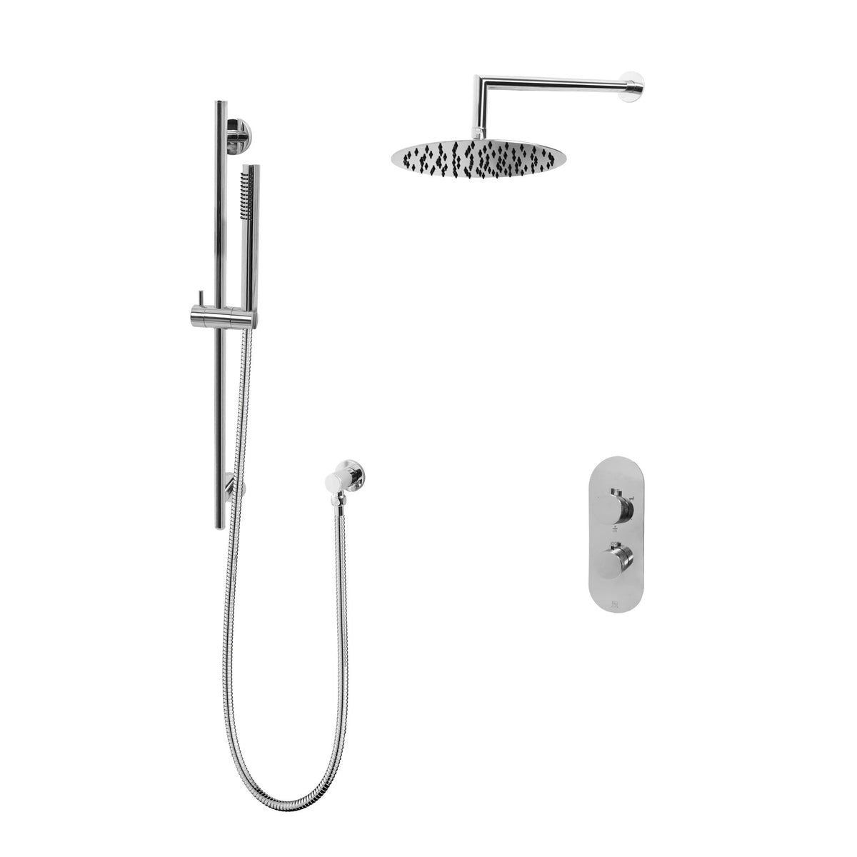 Kodaen 10-Inch NOHO Thermostatic Shower System with Sliding Hand Shower