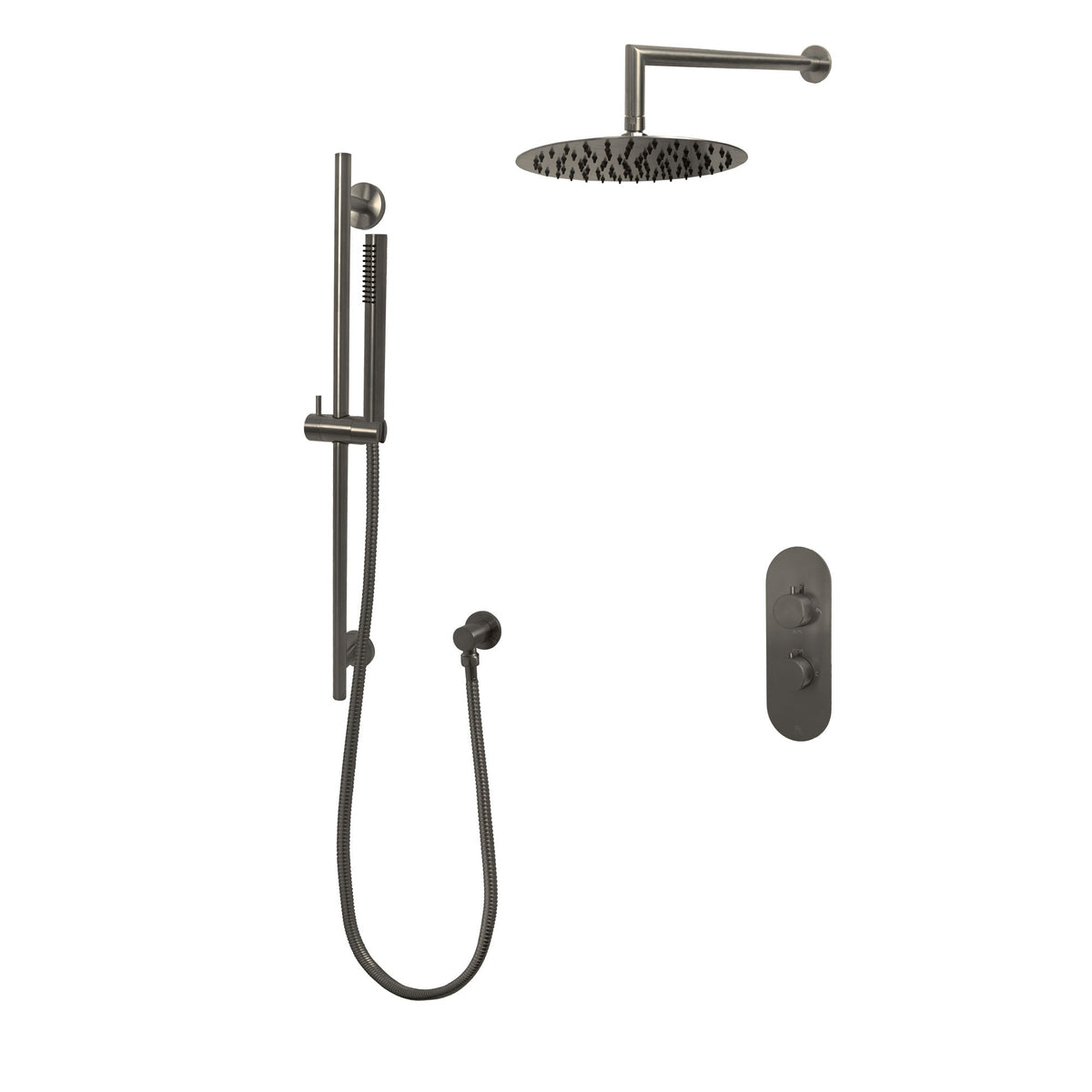 Kodaen 10-Inch NOHO Thermostatic Shower System with Sliding Hand Shower