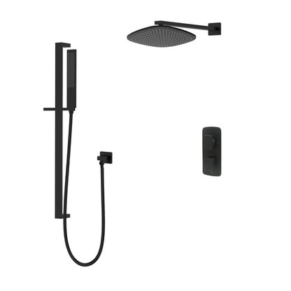 Kodaen 12-Inch TIMELYSS Thermostatic Shower System with Sliding Hand Shower