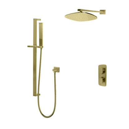 Kodaen 12-Inch TIMELYSS Thermostatic Shower System with Sliding Hand Shower