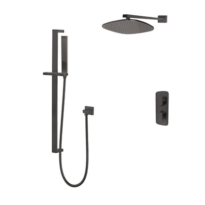 Kodaen 12-Inch TIMELYSS Thermostatic Shower System with Sliding Hand Shower