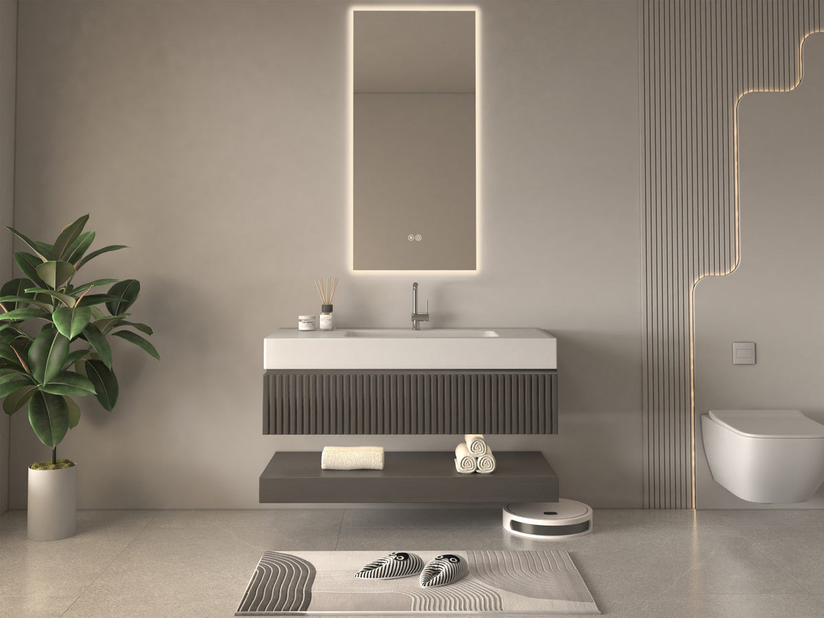 Kodaen 20 x 48 in Seamlyss LED Bathroom Mirror