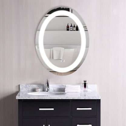 Kodaen 24 x 32 in Oval LED Bathroom Mirror