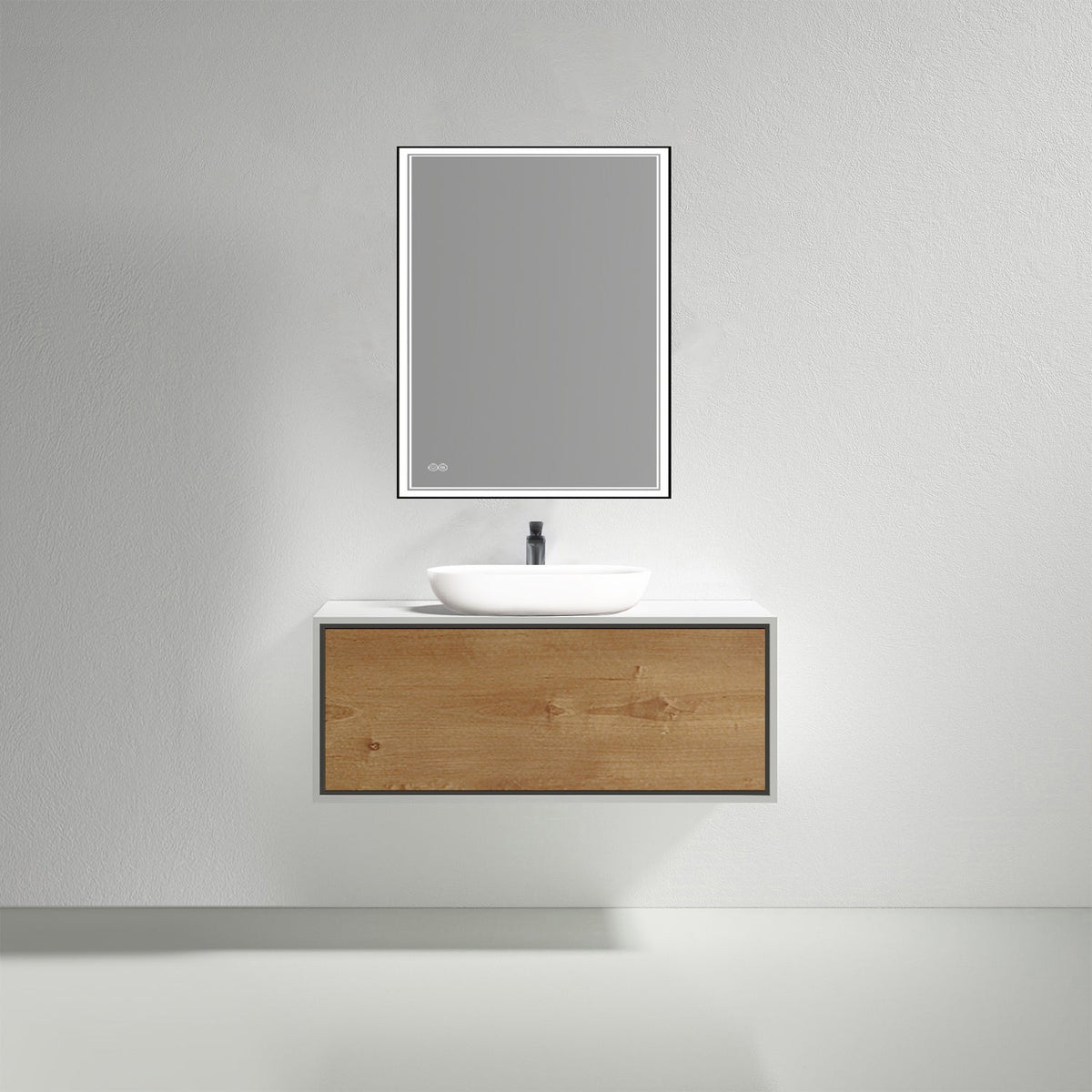 Kodaen 31.5-Inch Wall-Mount Vanity Cabinet — Wood