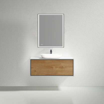 Kodaen 31.5-Inch Wall-Mount Vanity Cabinet — Wood