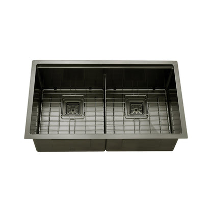 Kodaen 32-Inch Double-Bowl Stainless-Steel Workstation Kitchen Sink