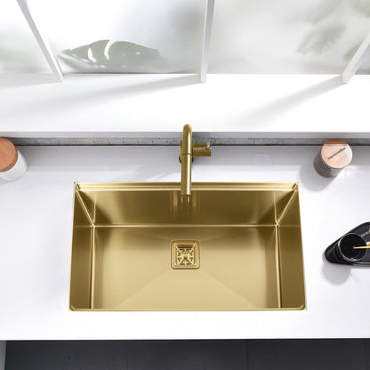 Kodaen 32-Inch Single-Bowl Stainless-Steel Workstation Kitchen Sink