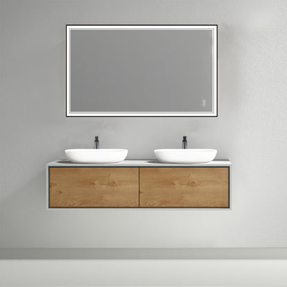Kodaen 47-Inch Wall-Mount Vanity Cabinet — Wood