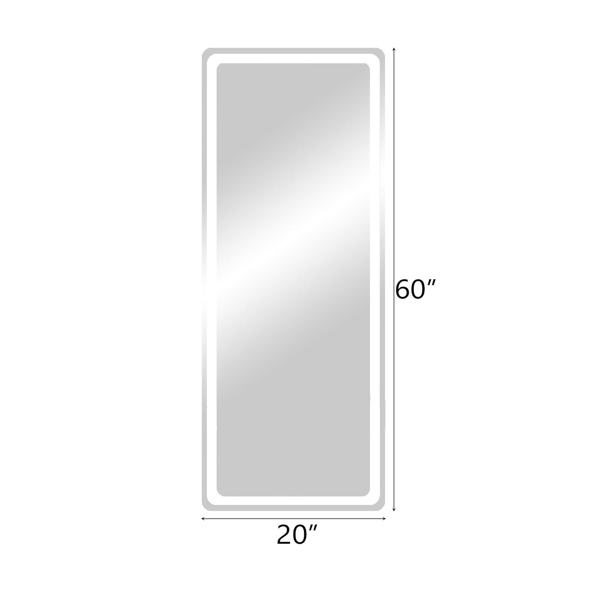Kodaen 60 x 20 in 60-Inch Standard Dressing Mirror