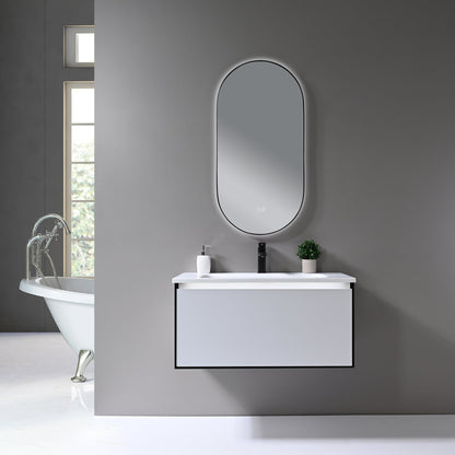 Kodaen Atomic Framed Backlit LED Bathroom Mirror