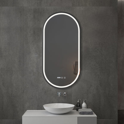 Kodaen Atomic Framed Front-Lit LED Bathroom Mirror