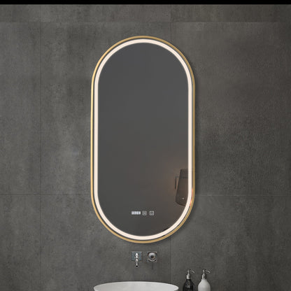 Kodaen Atomic Framed Front-Lit LED Bathroom Mirror