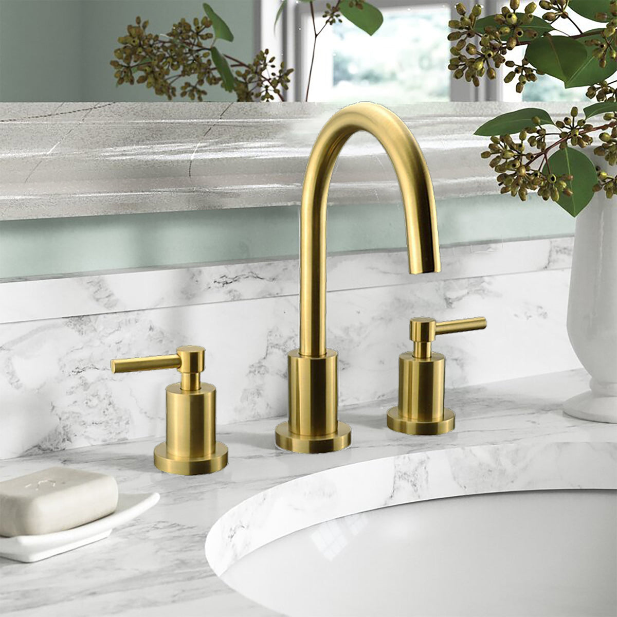 Kodaen ELEGANTE Three-Hole Widespread Bathroom Faucet