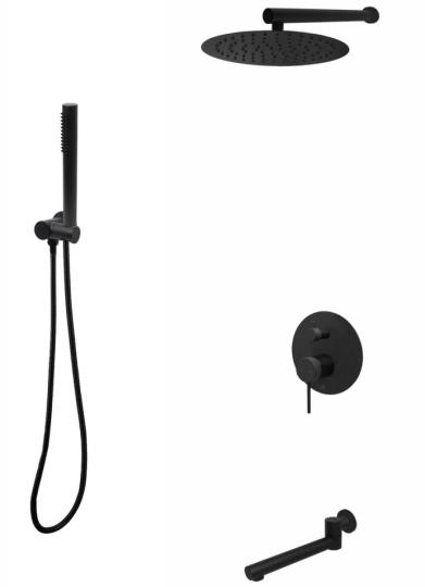 Kodaen 10-Inch Pressure-Balanced Shower System with Hand Shower & Tub Spout