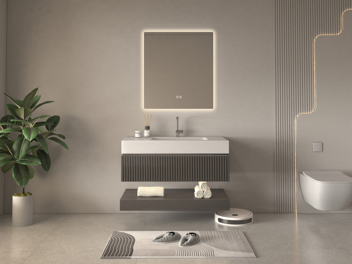Kodaen 30 x 32 in Seamlyss LED Bathroom Mirror