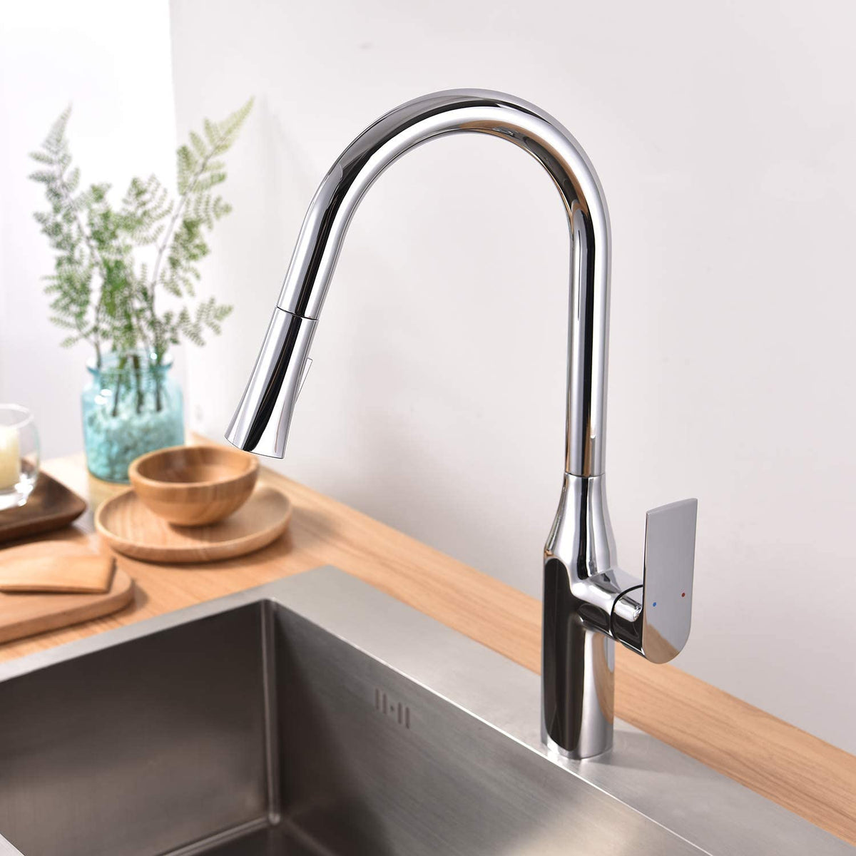 Kodaen TIMELYSS Pull-down Dual Spray Kitchen Faucet